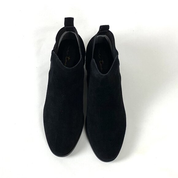 New Me Too Zarita Black Suede Leather Chelsea Ankle Boot 8.5 - Picture 6 of 9